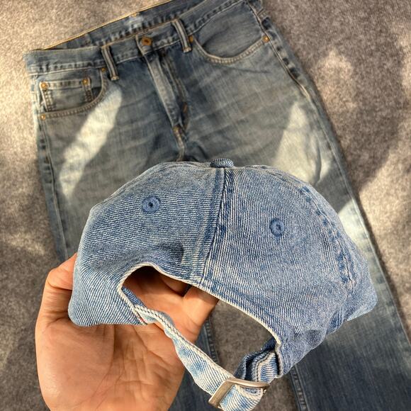 RFD-TV Hat Mens Adjustable Blue Denim Embroidered Logo Western Farm Rodeo - Picture 3 of 7